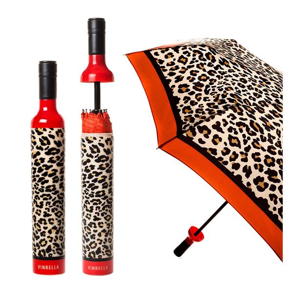 Vinrella Leopard Wine Bottle Umbrella