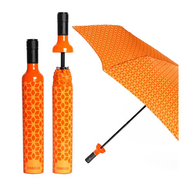 Vinrella Botanical Orange Wine Bottle Umbrella