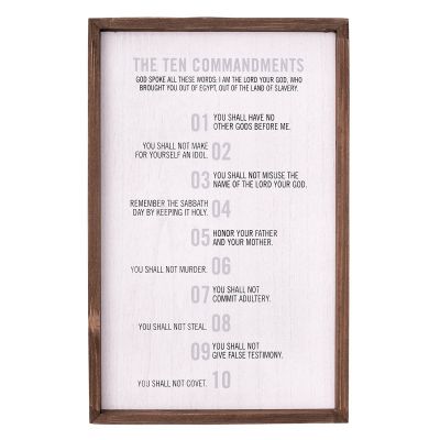 10 Commandments Wall Plaque