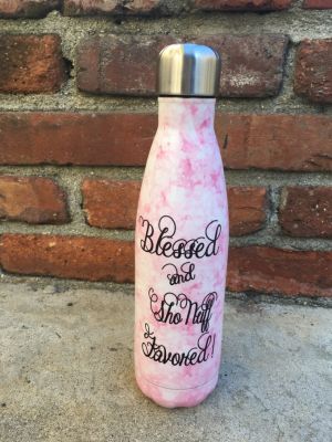 Blessed And Sho Nuff Favored African American Stainless Steel Bottle #3