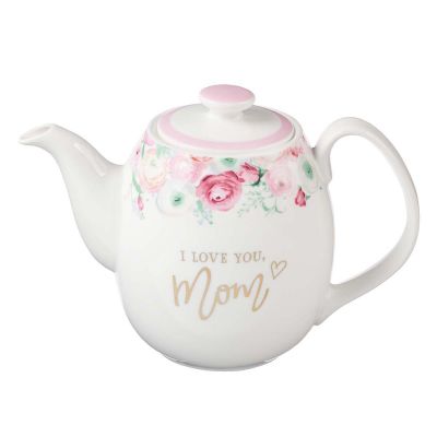 I Love You Mom Ceramic Teapot