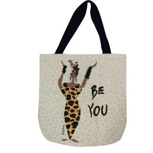 Be You Afrocentric Woven Tote Bag #1