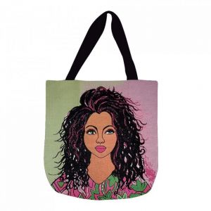 I Am Ambitious Afrocentric Woven Tote Bag #1