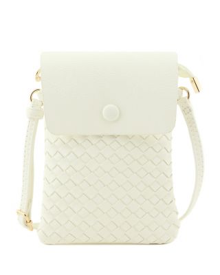 White Woven Crossbody Bag