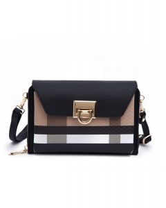 Brown and Black Crossbody Bag