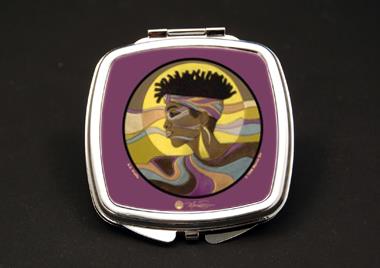 AK Profile African American Duel Mirror Compact