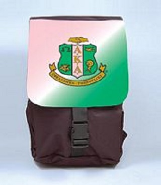 Alpha Kappa Alpha AKA Sorority Pink and Green Backpack