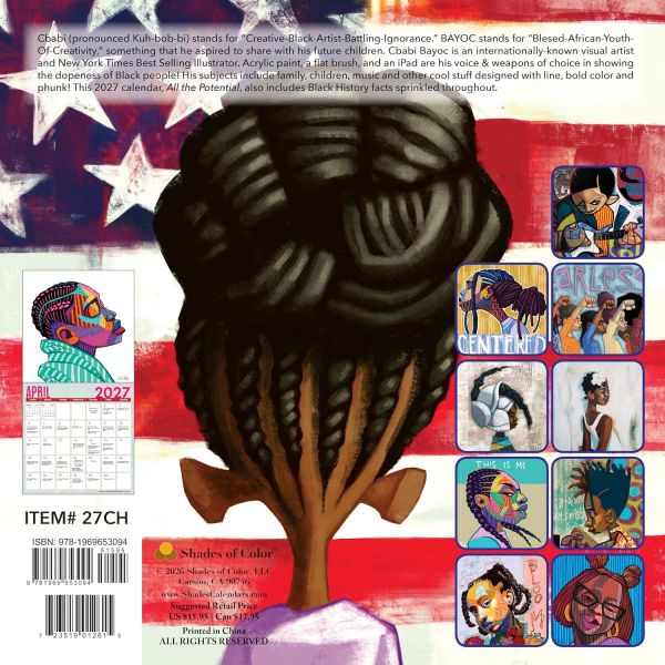 All the Potential to All the Children Black Art 2027 Wall Calend ar #2