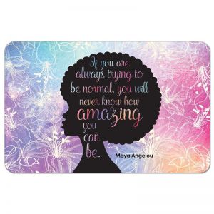 Amazing Quote Maya Angelou Memory Foam Bath Floor Mat