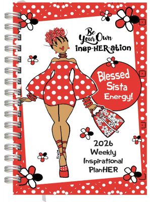 Be Your Own InspHERation 2026 Black Art Inspirational Weekly Planner