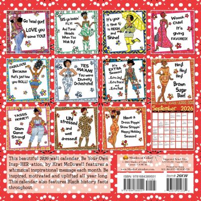 Be Your Own InspHERation 2026 Afrocentric Wall Calendar #2
