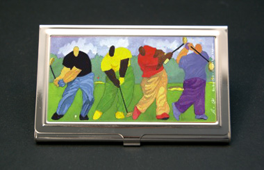 Big Boy Golf African American Business Card Credit Card Case