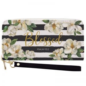 Blessed Magnolia Long Clutch Wallet