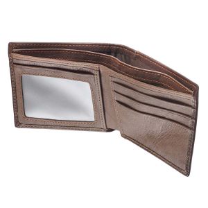 Blessed Man Jeremiah 17:7 Dark Brown Genuine Leather Wallet #2