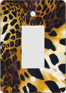 Cheetah Print  Rocker Switch Plate Cover