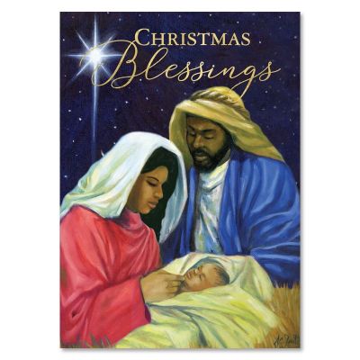 Christmas Blessing Nativity African American Christmas Card