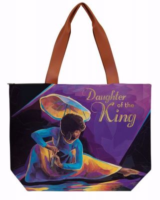 Daughter of the King African American Canvas Tote Bag