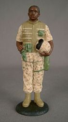 Desert Marine African American Figurine
