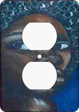 Ebony Girl Outlet Cover