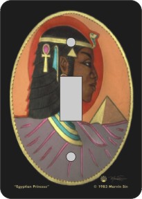 Egyptian Princess African American Switch Plate Cover 