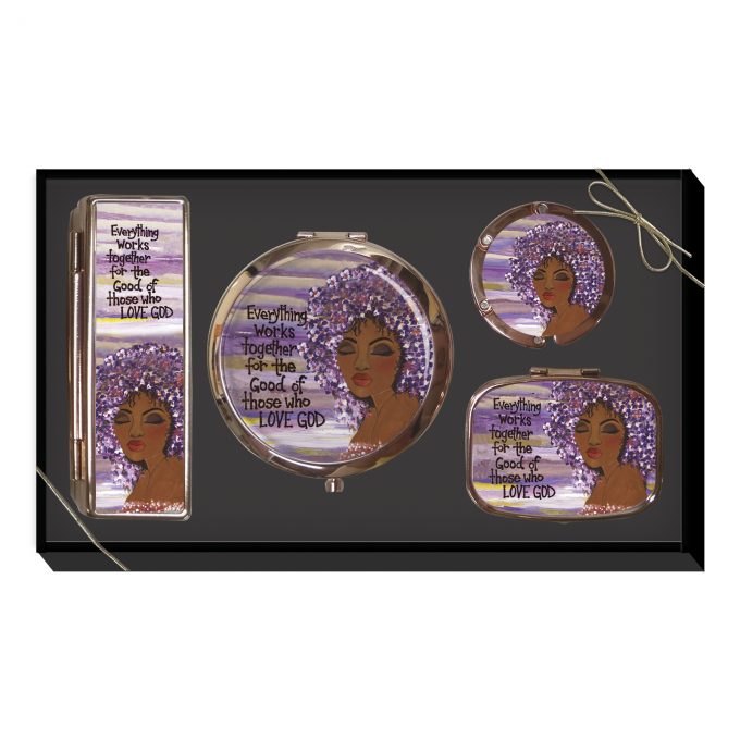 Everything Works Together African American Purse Accessory Gift Set