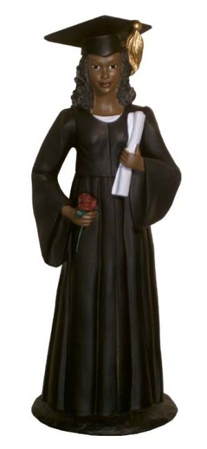 African American Female Graduate Figurine