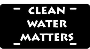 Clean Water Matters License Plate