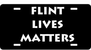 Flint Lives Matter License Plate