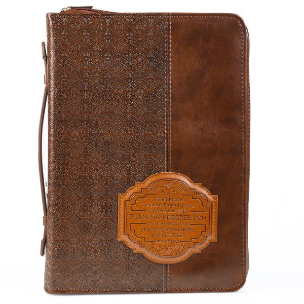 I Know the Plans Brown Luxleather Bible Cover