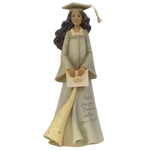 African American Graduate Girl Foundations Figurine