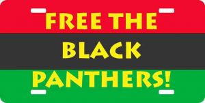 Free the Black Panthers License Plate