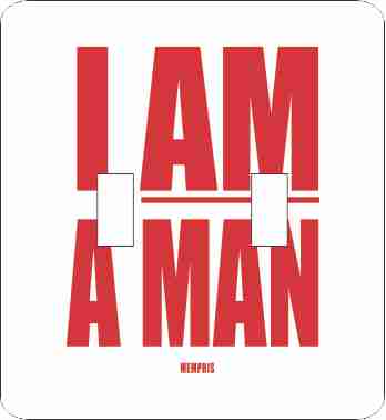 I AM A MAN African American Double Switch Plate Cover