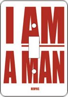 I AM A MAN African American Switch Plate Cover 