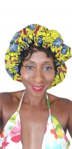 Country Girl Bonnet Bhabie Ankara Print  African Hair Bonnet