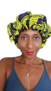 Peacock Bonnet Bhabie Ankara Print  African Hair Bonnet