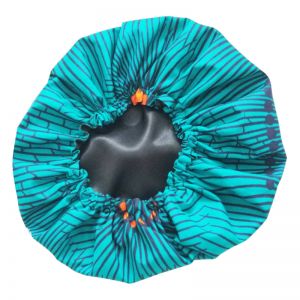 Heart Chakra Bonnet Bhabie Ankara Print  African Hair Bonnet #2