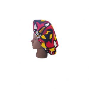 Congo Bonnet Bhabie Ankara Print African Hair Bonnet #2