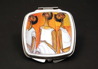 In Thought African American Duel Mirror Compact