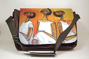 In Thought African American Art Laptop Bag