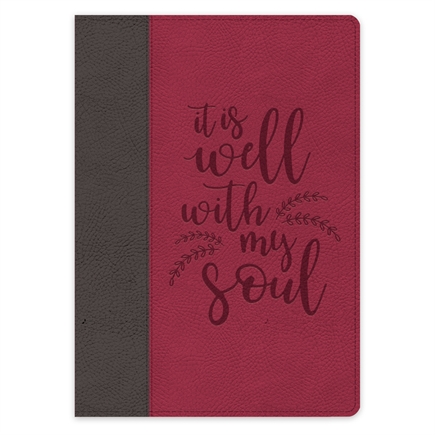 It Is Well Scripture Faux Leather Journal
