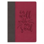 It Is Well Scripture Faux Leather Journal