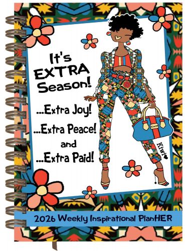 Its Extra Season Black Art 2026 Weekly Inspirational Planner
