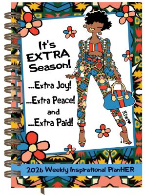 Its Extra Season Black Art 2026 Weekly Inspirational Planner
