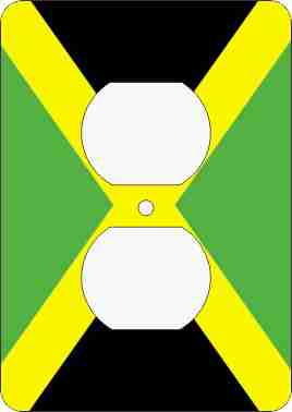 Jamaican Flag African American Outlet Cover