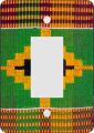 Kente Cloth African American  African American  Rocker Switch Plate