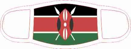 Kenya Flag Face Mask