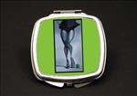 Lil Green Apple African American Duel Mirror Compact