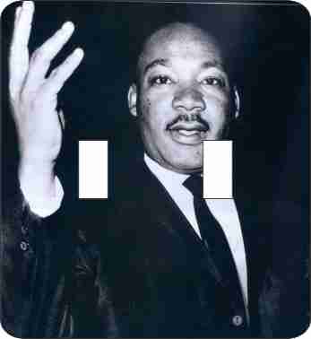 Martin Luther King Double Switch Plate Cover