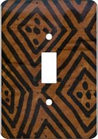 Mudcloth Brown African American Switch Plate Cover
