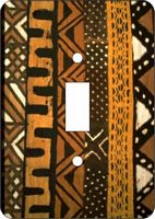 Mudcloth III African American Switch Plate Cover 
